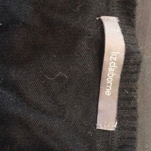 Liz Claiborne Black Cardigan with Rhinestones